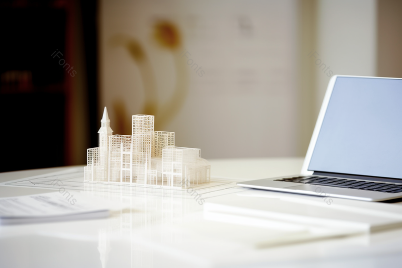 高清的图片建筑设计师桌上的建筑模型特写,高清,摄影图,摄影图片,图片大全,摄影图免费下载